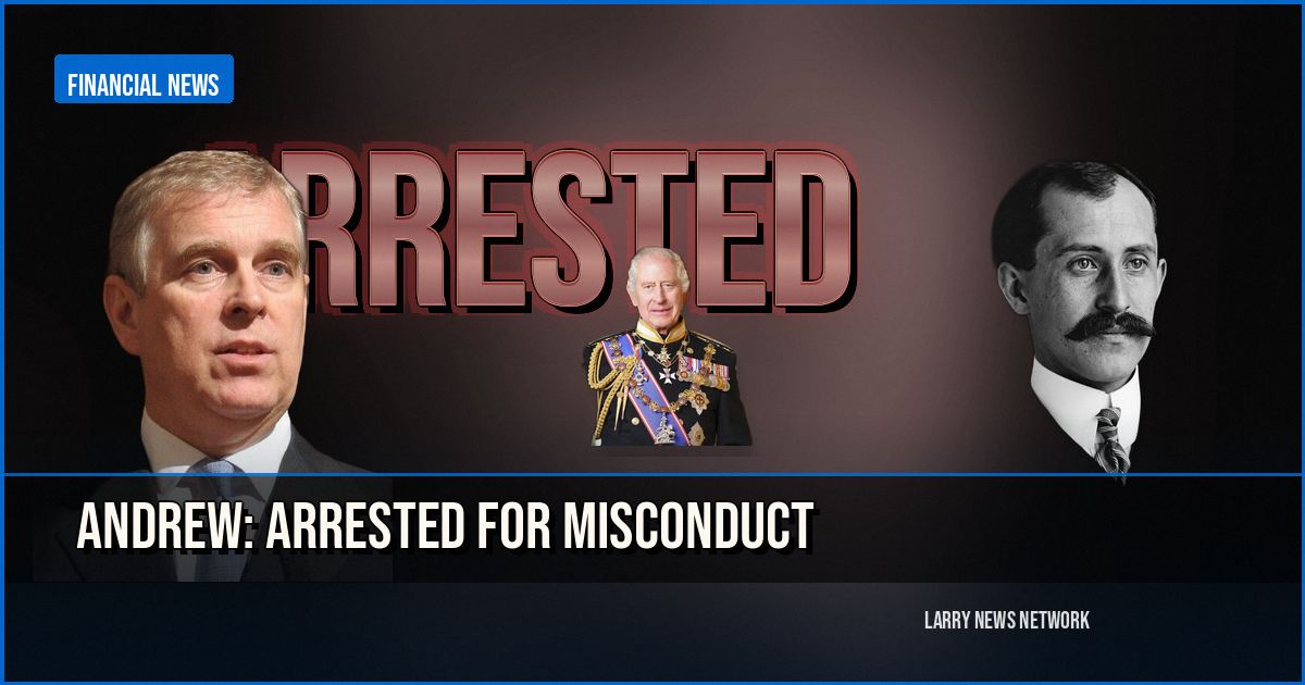 King Charles' brother Andrew arrested on suspicion of misconduct